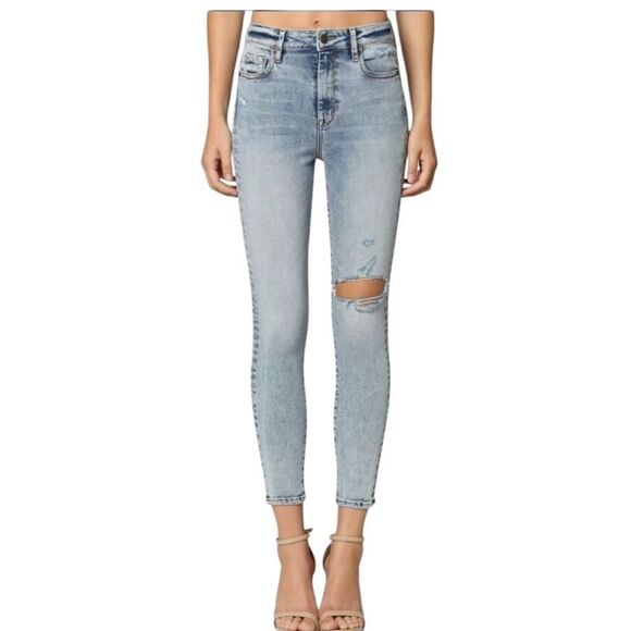 Hidden Jeans | TAYLOR VINTAGE ACID DISTRESS HIGH RISE SKINNY | 29 NWT - Picture 1 of 7